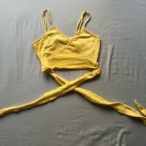 Urban Outfitters Mustard Textured Top